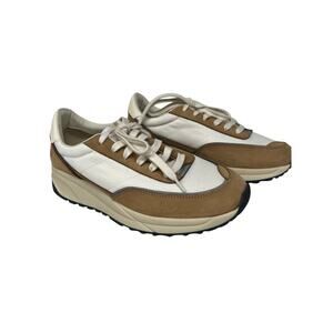 Woman by Common Projects 6169 Track Classic Sneakers in Tan White 40